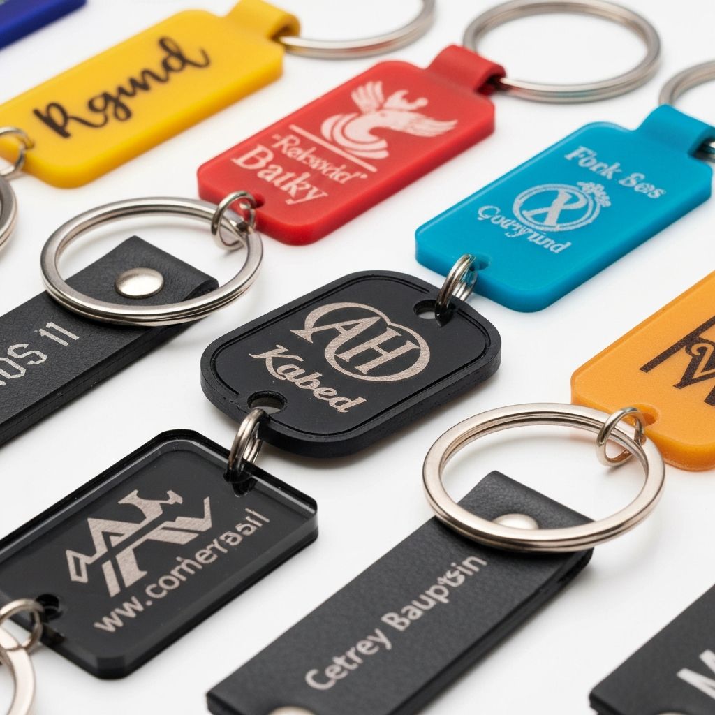 Chaveiros personalizados em diversos materiais