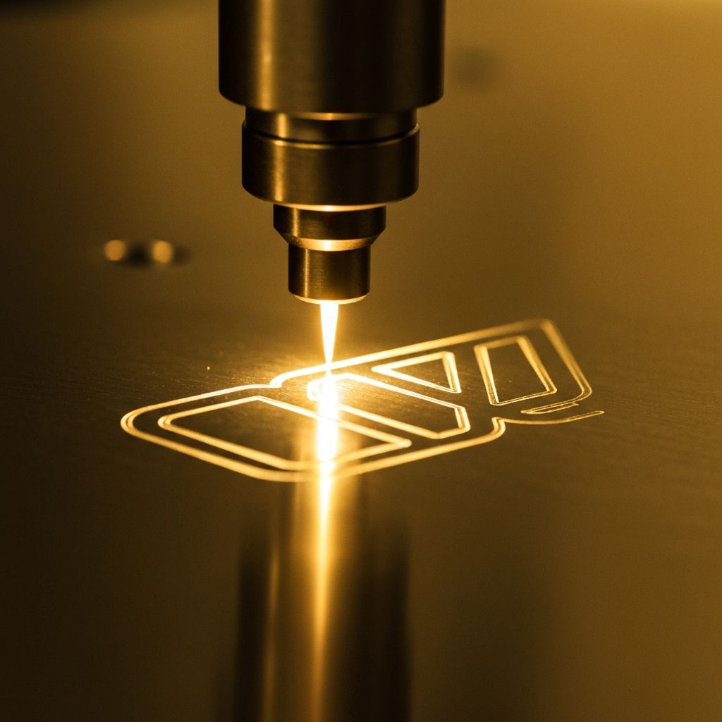 Gravacao a laser de alta precisao